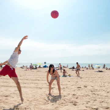 Volleyeurs plage des Minimes