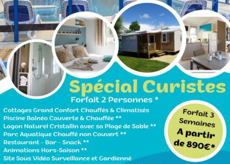 Camping Club OUVERT TOUTE L'ANNÉE - Village Vacances Le Lagon de la Prée ****