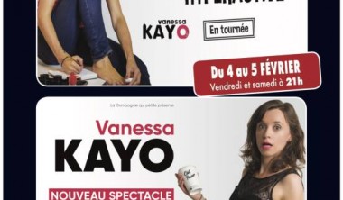 Spectacle - Feignasse hyperactive et nouveau spectacle - Vanessa Kayo Affiche