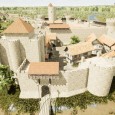 Visite virtuelle du château de Vouvant en 1242